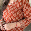 Meher Rust Farshi Suit