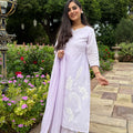 Lilac Applique Suit Set