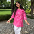 Pink Gulnaar Farshi Co-ord Set