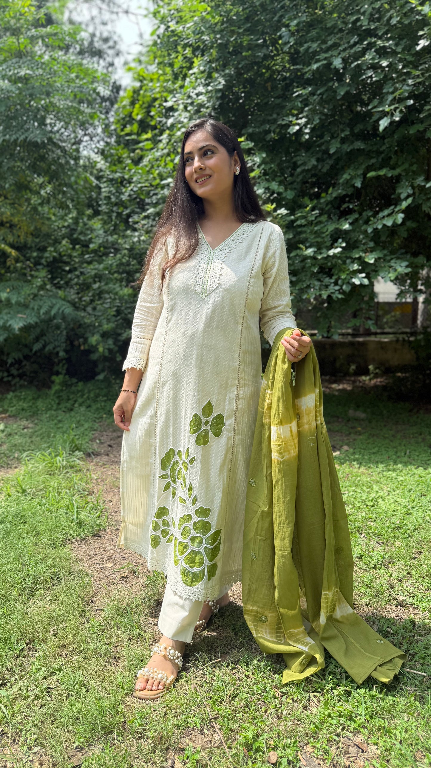 Gul-e-Subah Schiffli Suit Set