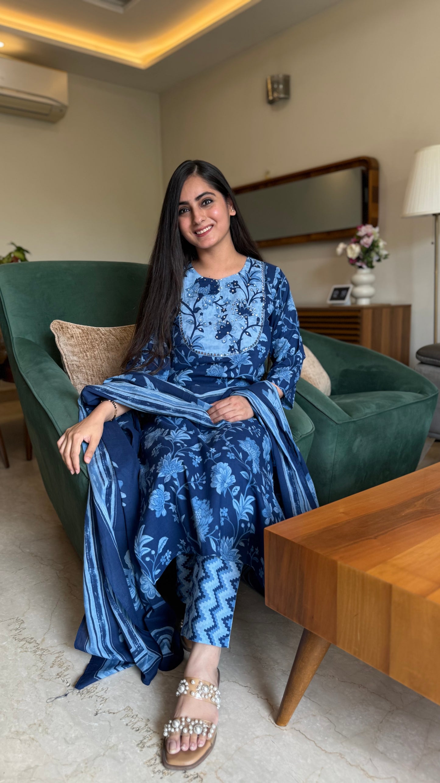 Gauri Printed Cotton Suit