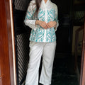 Roshni White Embroidered Coord Set