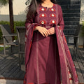 Diksha Wine Palazzo Suit