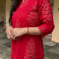 Meera Red Bandhej Farshi Set