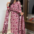 Prachi Pink Floral Suit