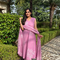 Pastel Pink & Blue A-Line Suit