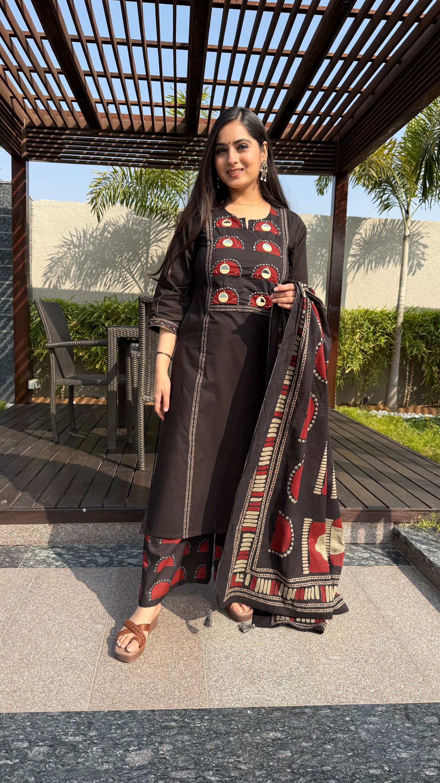 Diksha Black Palazzo Suit