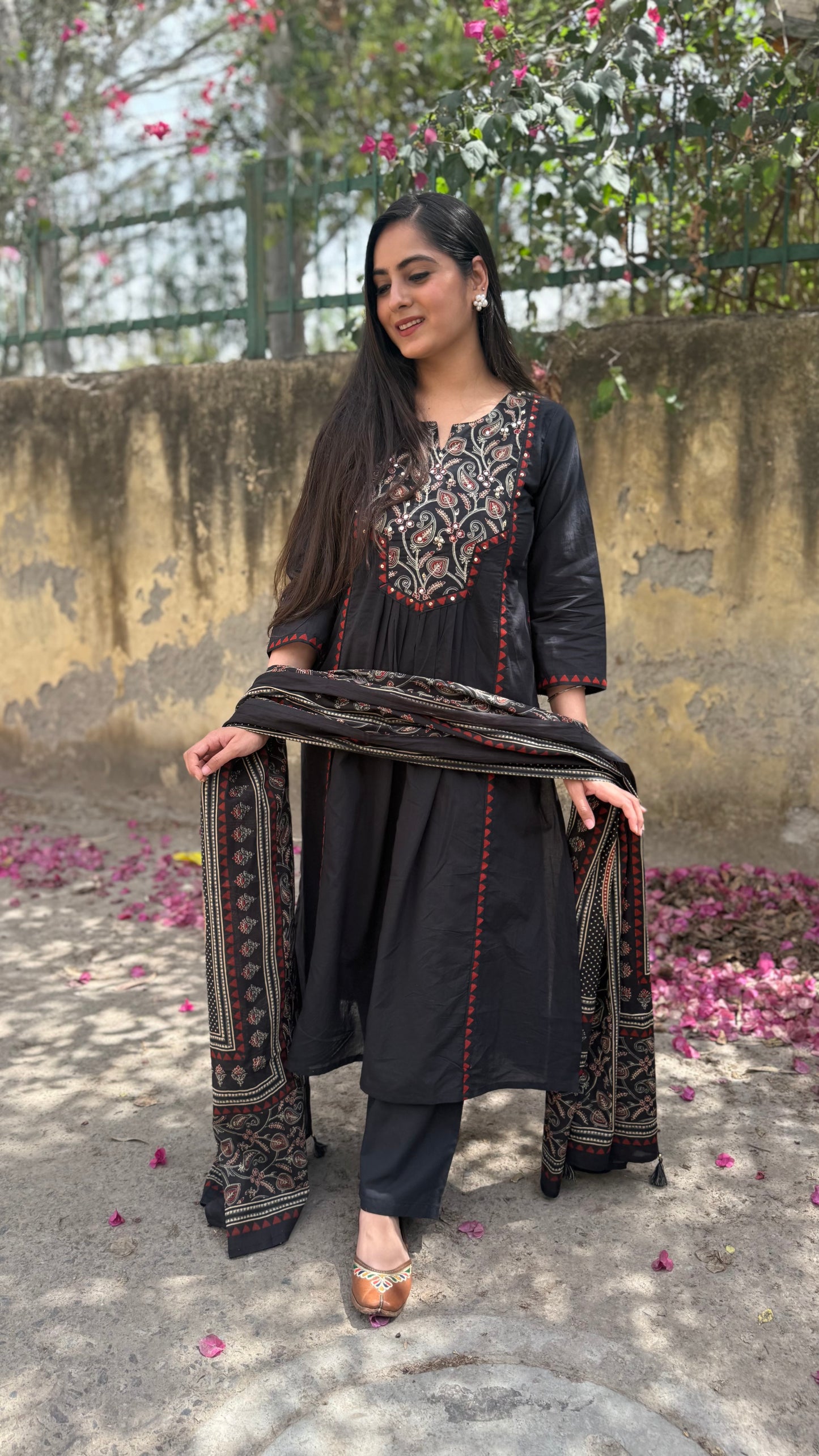 Kashish Black A-Line Suit