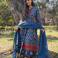 Aliya Blue Anarkali Suit