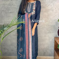 Sana Blue Hand Embroidered Suit