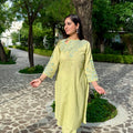 Pastel Bloom Embroidered Kurta Set