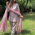 Gulabi Bahaar Farshi Suit Set