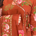Shifa Rust Orange Suit