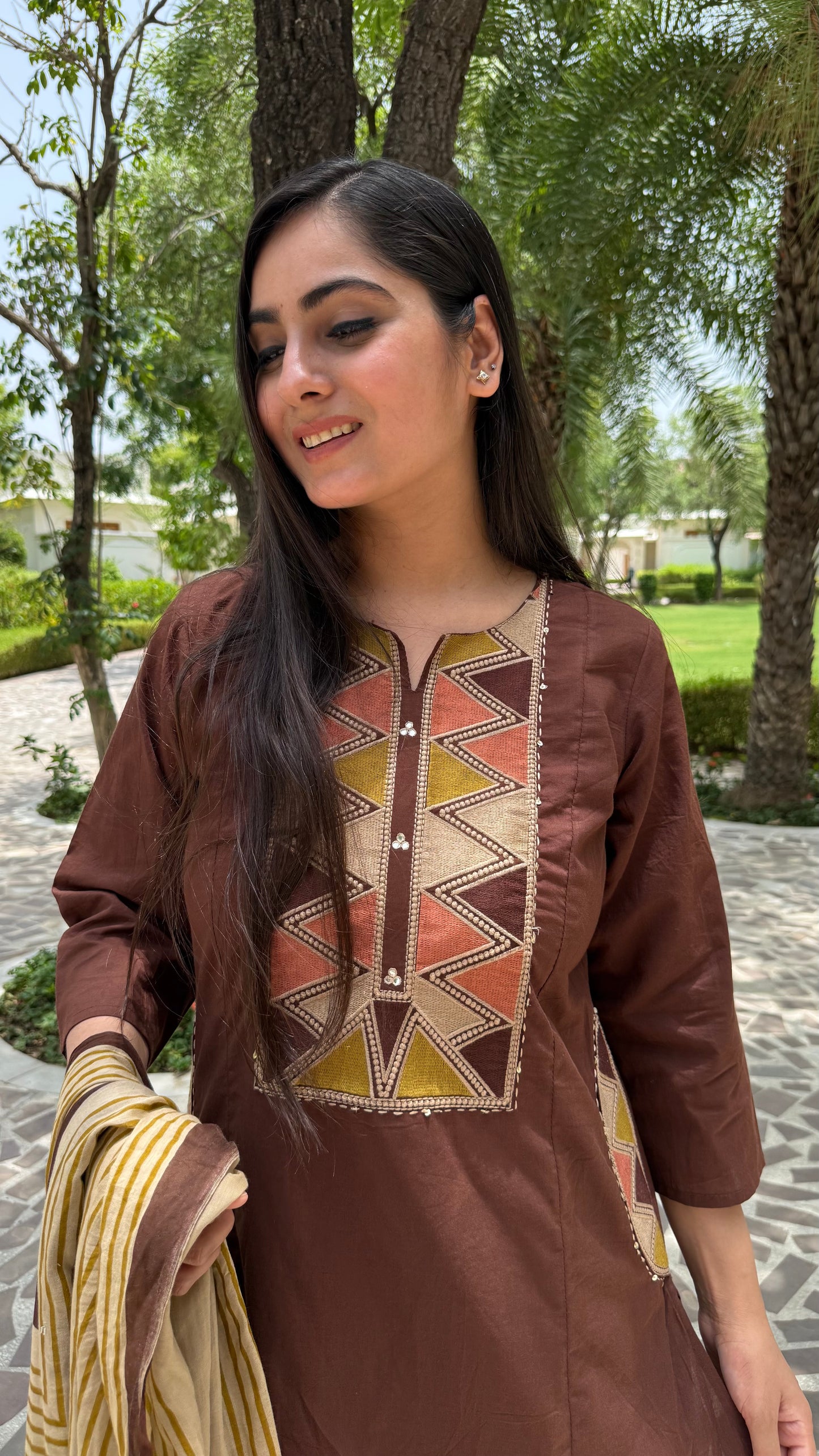 Mehak A-Line Cotton Suit