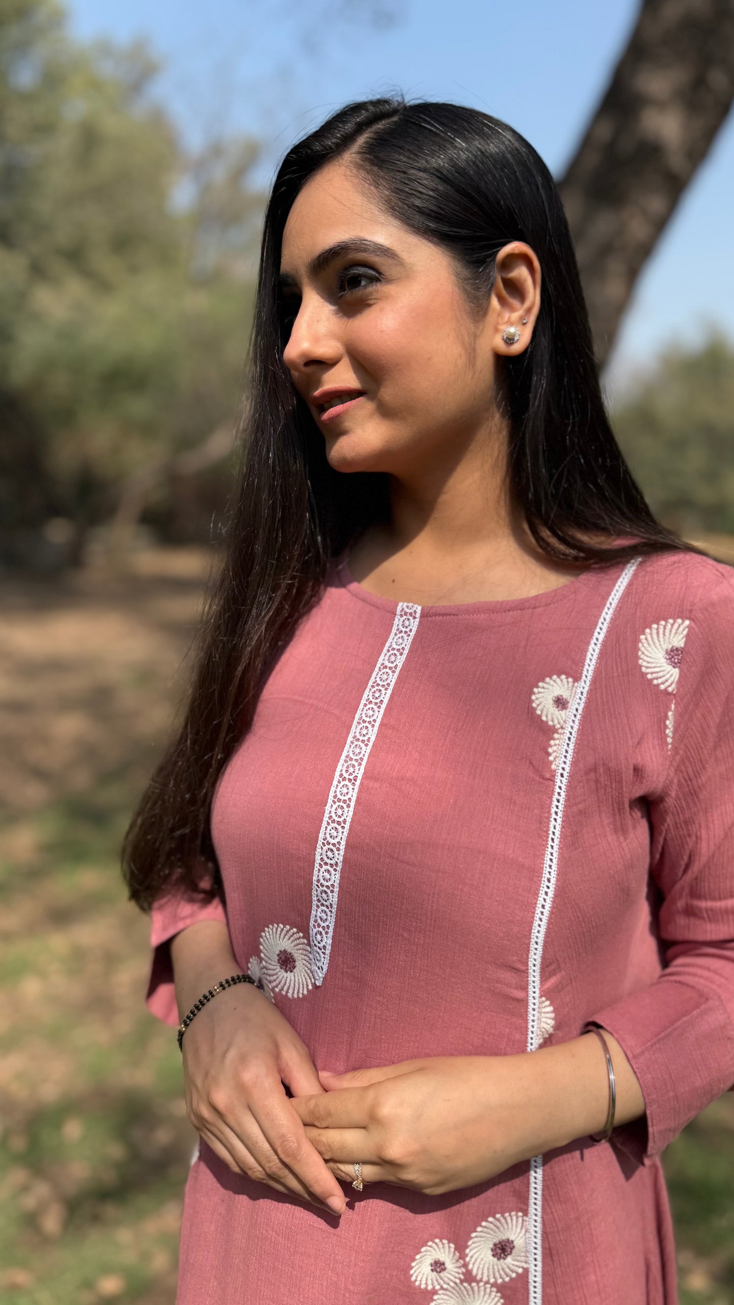 Maira Pink A-Line Kurta