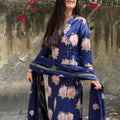 Priya Royal Blue Cotton Suit
