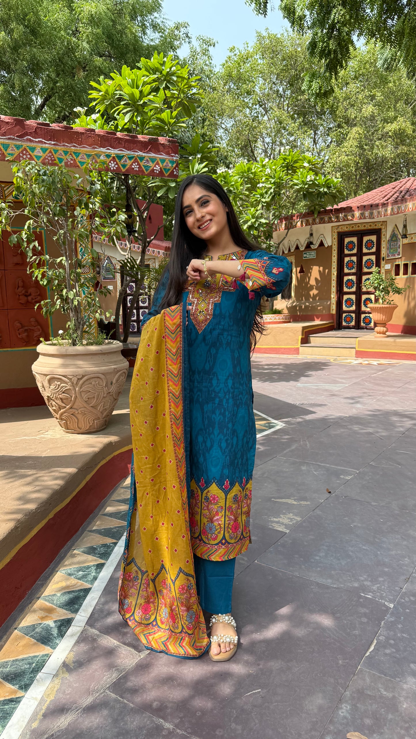 Azure Mehfil Suit Set