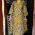 Shashi Mustard A- Line Suit