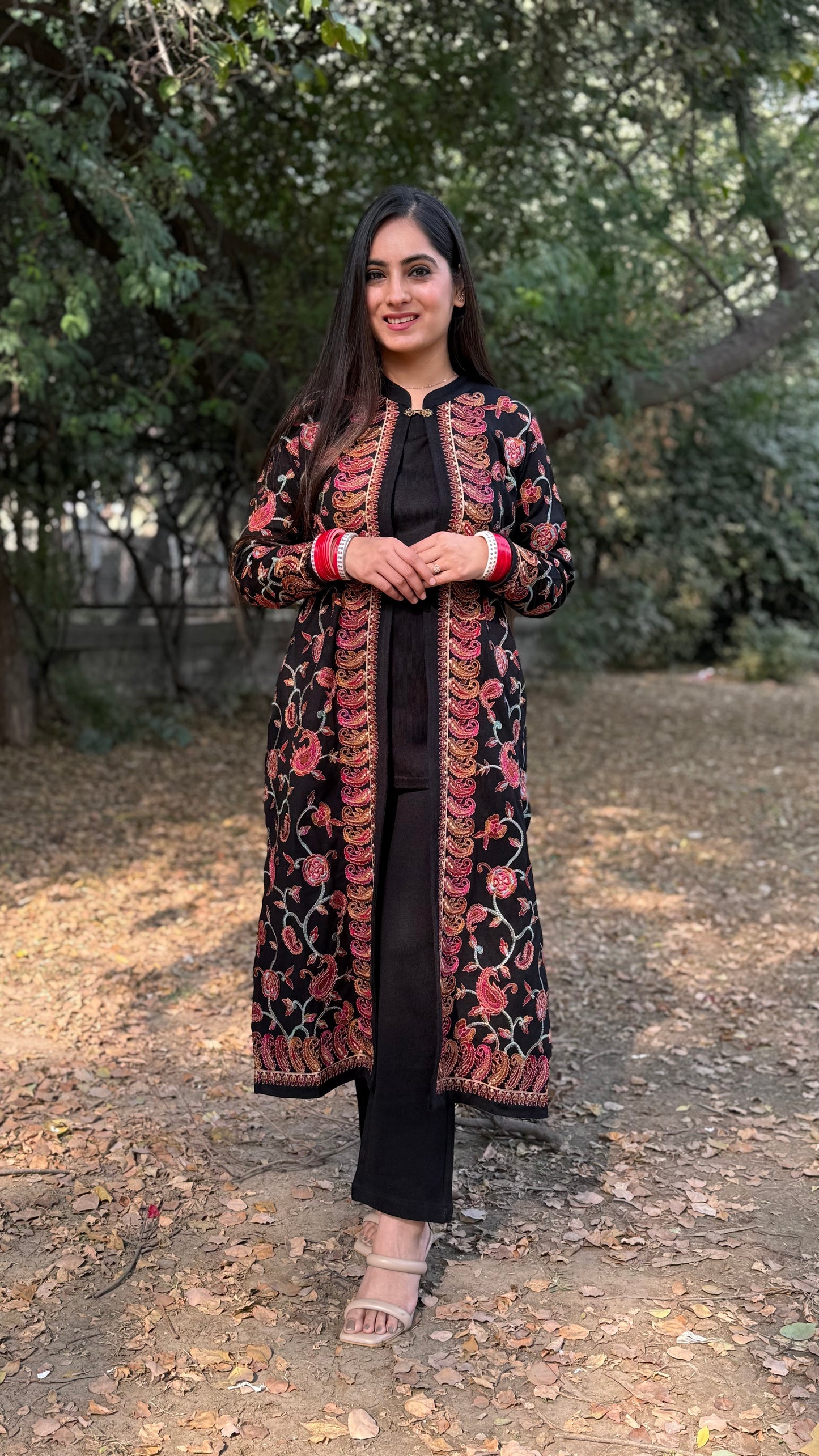 Diksha Black Jacket Set