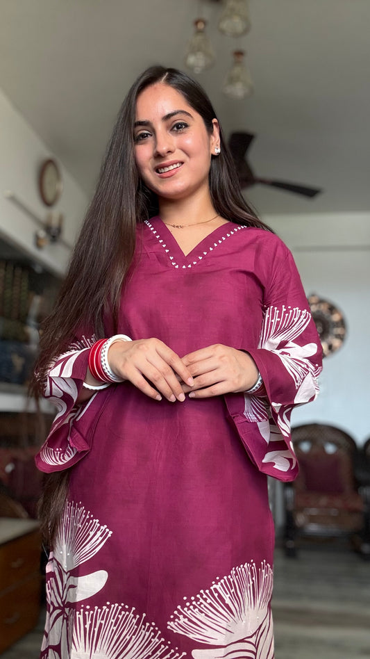 Arpita Wine Coord Set
