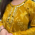 Kavya Mustard Shibori Anarkali Suit
