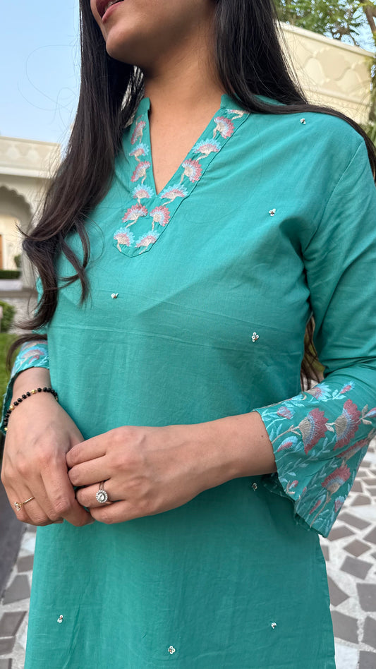 Aqua Bloom Co-ord Set