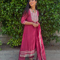 Aisha Berry Pink Mirror Suit