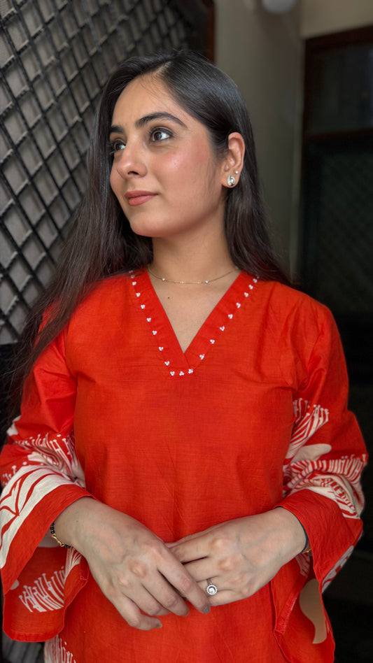 Arpita Orange Coord Set