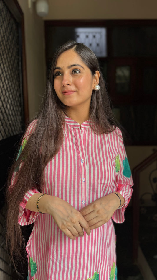 Mahira Pink Coord Set