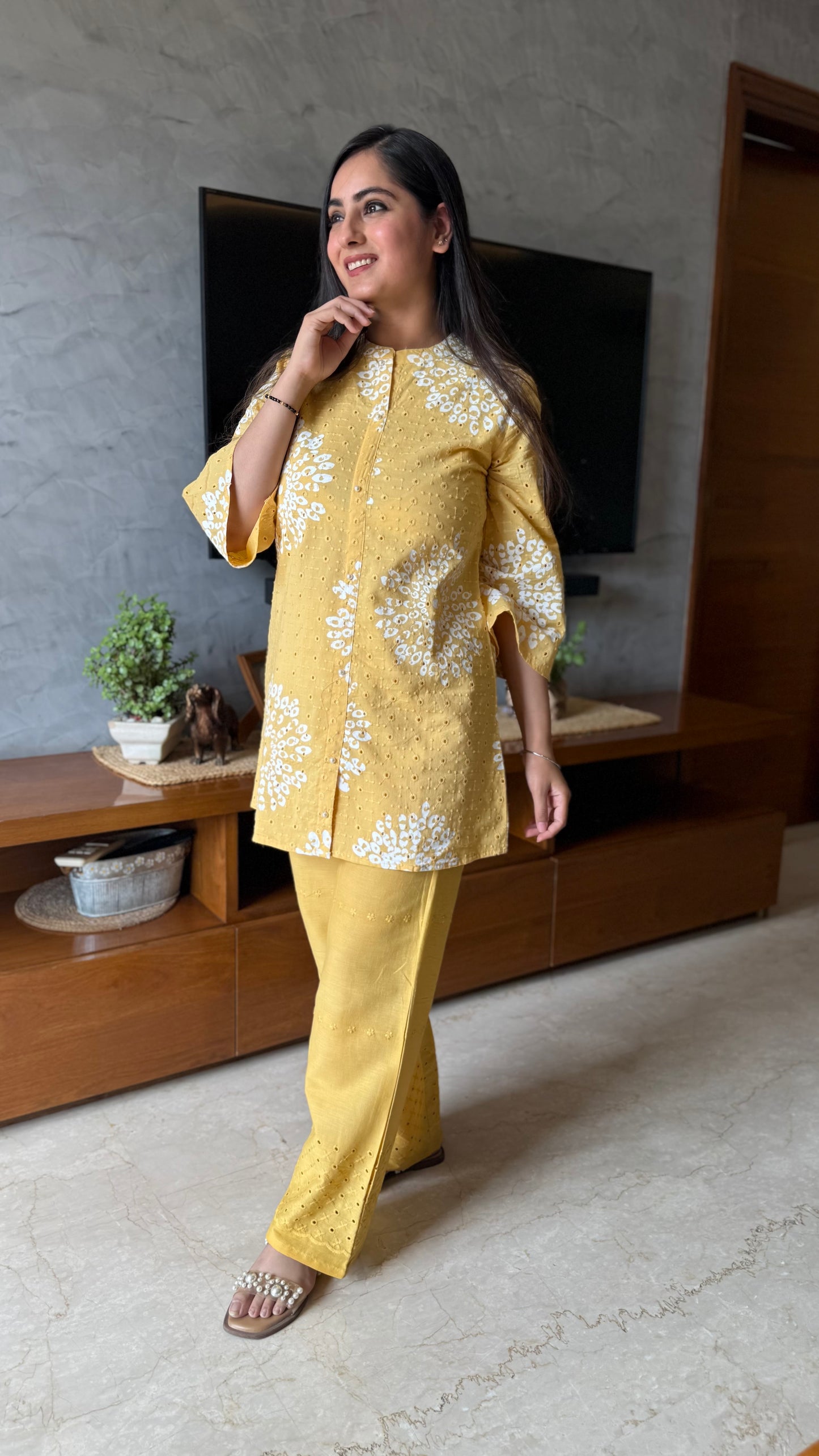 Jiya Schiffli Coord Set