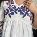 White Embroidered Dress