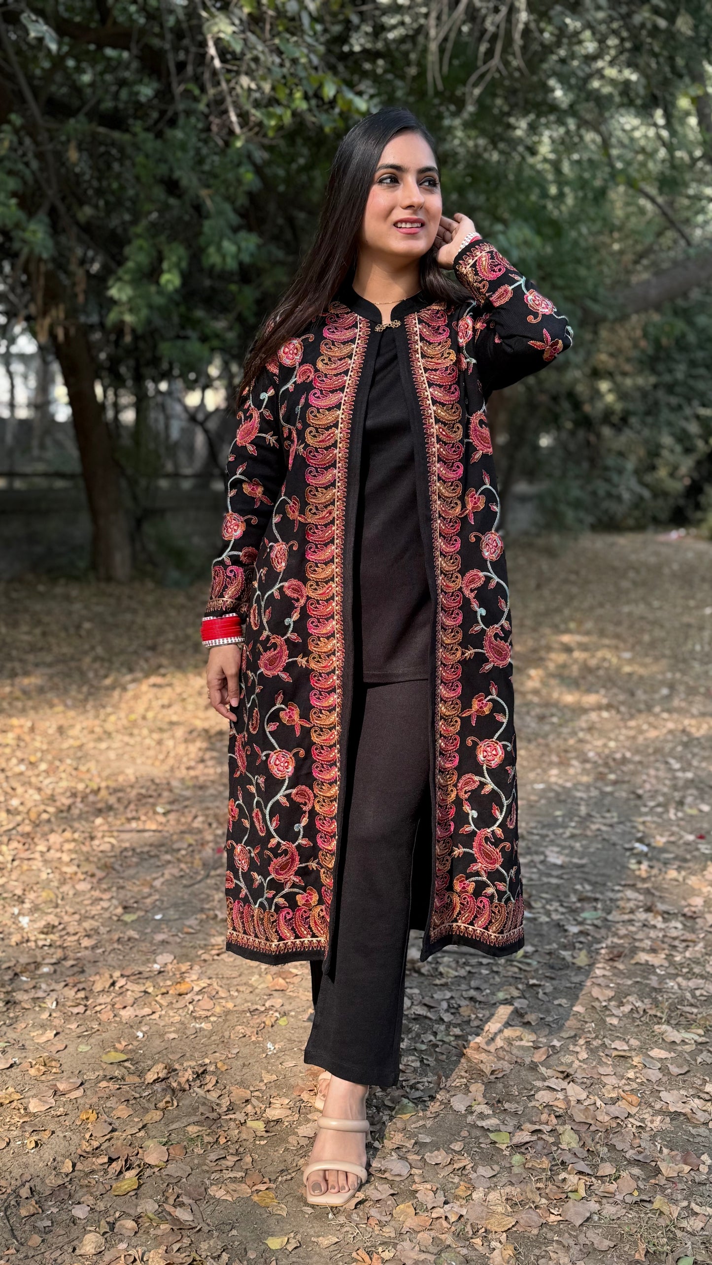 Diksha Black Jacket Set