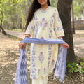 Sakshi Cream A-Line Suit