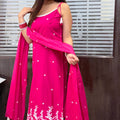 Sahiba Pink Strap Suit