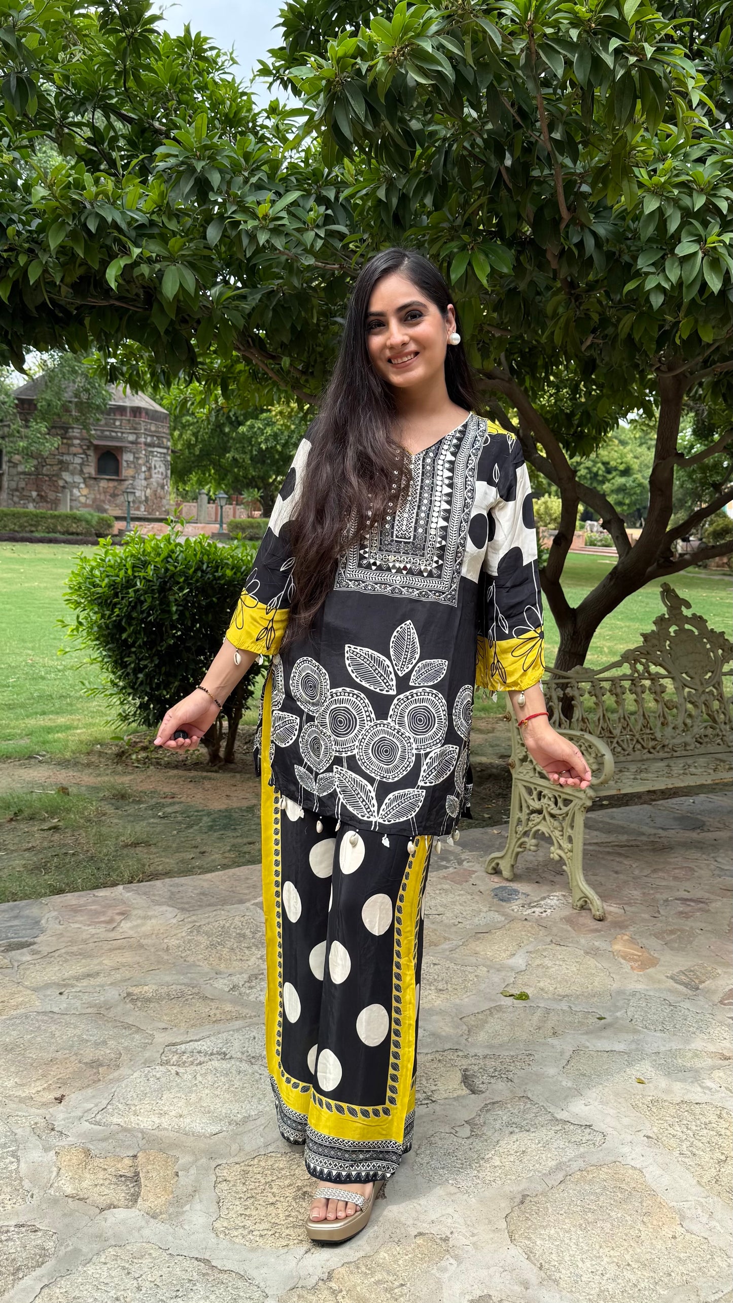 Black Crepe Co-ord Set