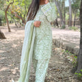 Sakshi Pastel Green Farsi Salwar Suit
