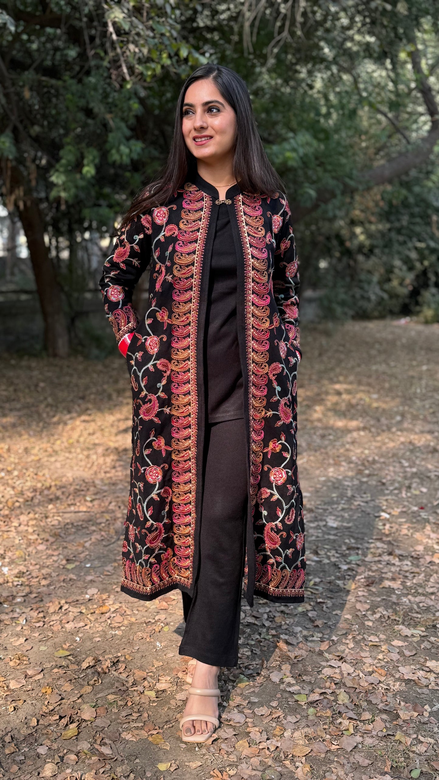 Diksha Black Jacket Set