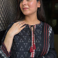 Rehmat Black Schiffli Suit