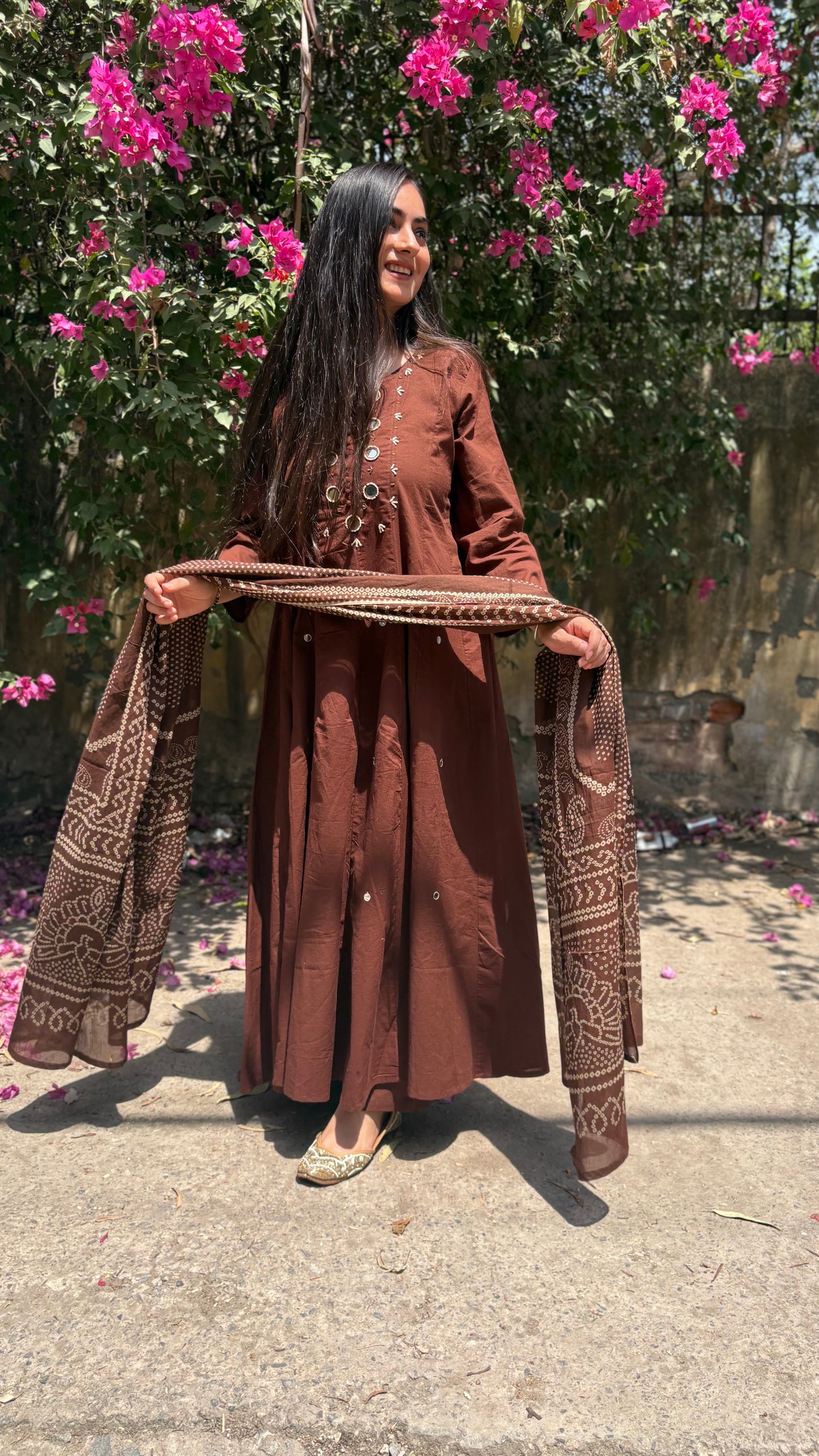 Salony Mirror Anarkali Suit