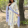Sakshi Cream A-Line Suit