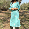 Maira Sky Blue A-Line Kurta