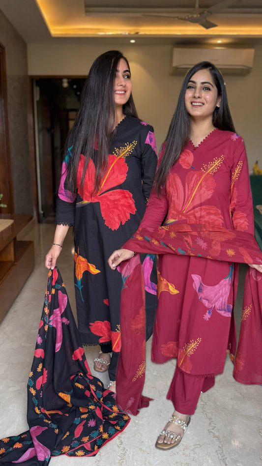 Maya Floral Printed Suit