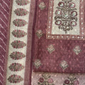 Zara Mauve Schiffli Unstitched Suit