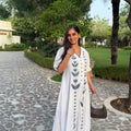 Azure Bloom Cotton Dress