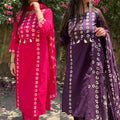 Ankita Bandhej Cotton Suit
