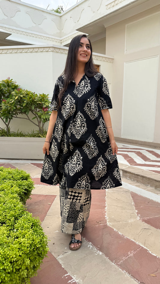 Noir Cotton Co-ord Set