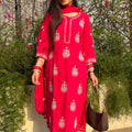 Meera Ruby Embroidered Suit