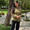 Olive Bloom Shirt