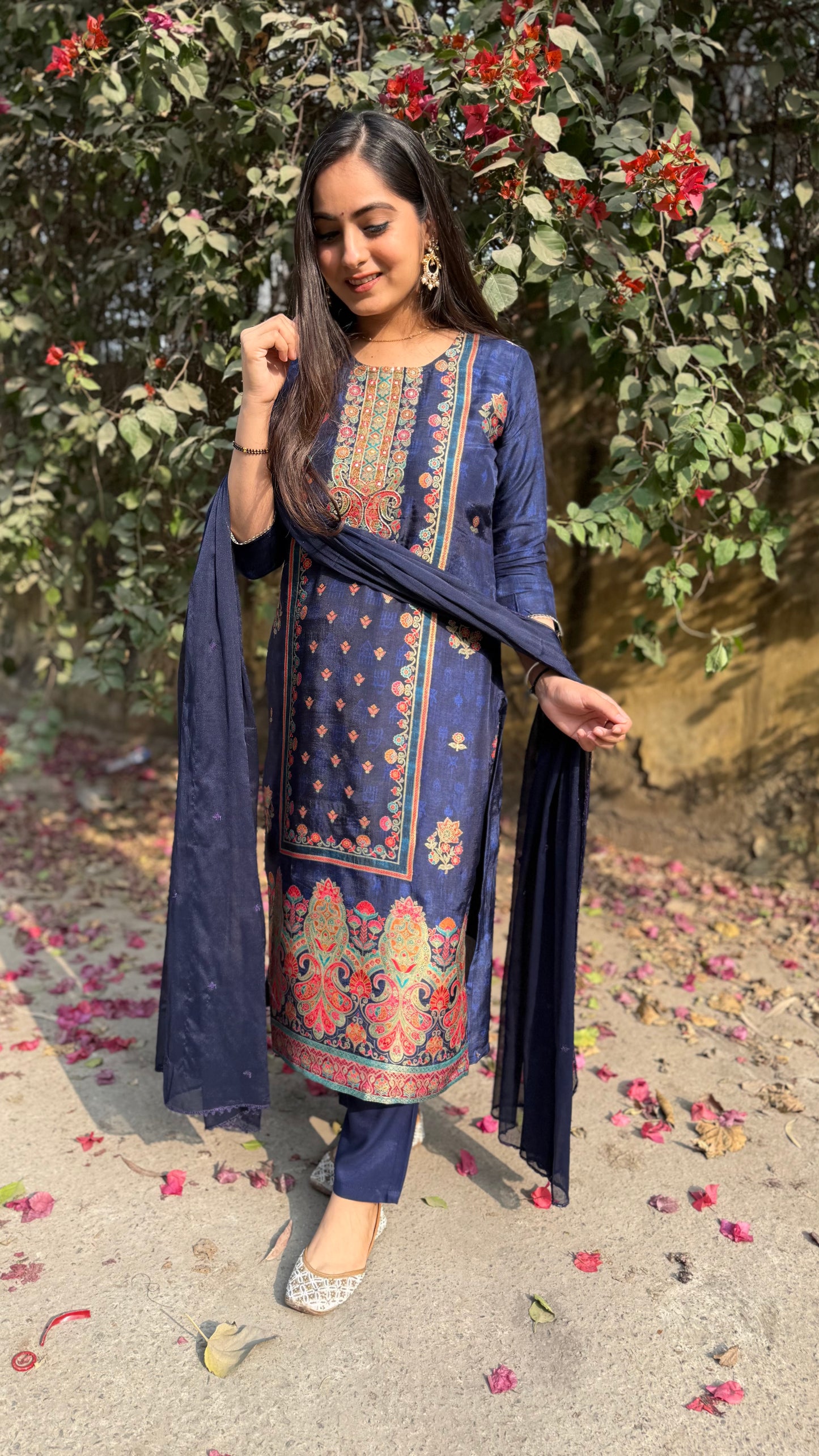 Mitali Blue Banarasi Suit