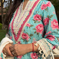 Blue Rose Lace Suit